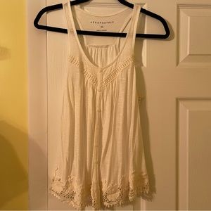NWT Aeropostale Tank Top with Lace Trim
